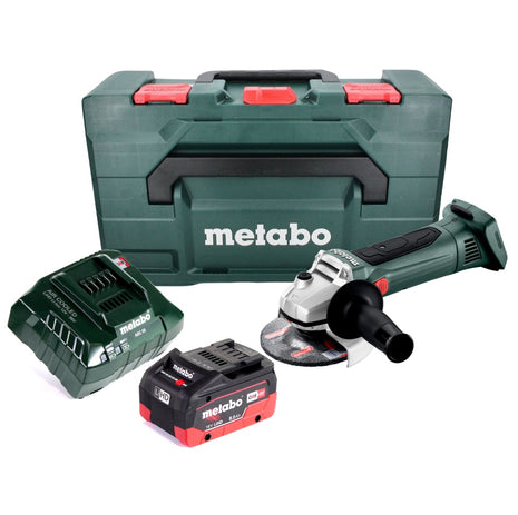 Amoladora angular a batería Metabo W 18 LTX 125 18 V 125 mm + 1x batería 8,0 Ah + cargador + metaBOX