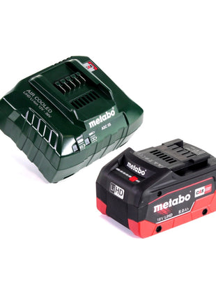 Meuleuse d'angle sur batterie Metabo W 18 LTX 125 18 V 125 mm + 1x batterie 8,0 Ah + chargeur + métaBOX