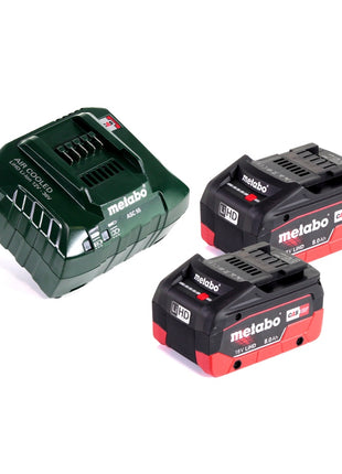 Meuleuse d'angle sur batterie Metabo W 18 LTX 125 18 V 125 mm + 2x batteries 8,0 Ah + chargeur + métaBOX