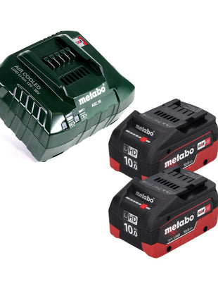 Meuleuse d'angle sur batterie Metabo W 18 LTX 125 18 V 125 mm + 2x batteries 10,0 Ah + chargeur + métaBOX