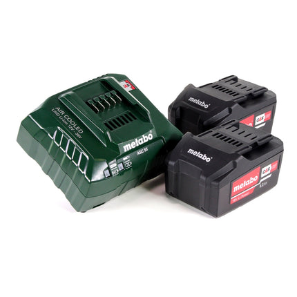 Metabo W 18 LTX 125 18 V Meuleuse d'angle sans fil 125 mm (602174650) + 2x Batteries 5,2 Ah + Chargeur + Coffret metaBOX