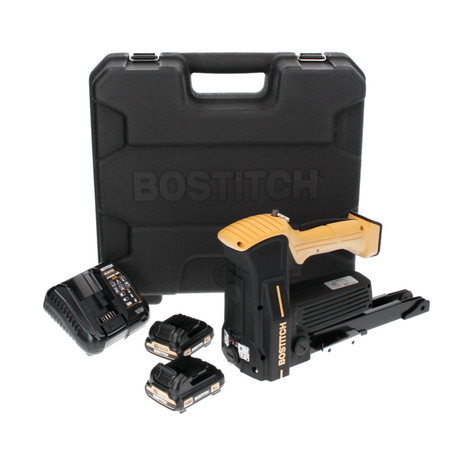 Bostitch DSA-3519-E 10,8 V Agrafeuse carton sans fil + 2x Batteries 2,0 Ah + Chargeur + Coffret