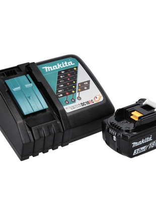 Taladro percutor inalámbrico Makita DHP 458 RF1 18 V 91 Nm + 1x batería 3,0 Ah + cargador + juego de puntas 40 piezas