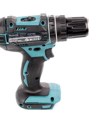 Makita DHP 482 Z Perceuse-visseuse à percussion sans fil 18 V 62 Nm + Jeu de forets 40 pièces - sans batterie, sans chargeur