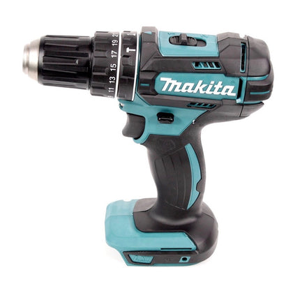 Makita DHP 482 RF1 Perceuse-visseuse à percussion sans fil 18 V 62 Nm + 1x Batterie 3,0 Ah + Chargeur + Jeu de forets - 40 pièces