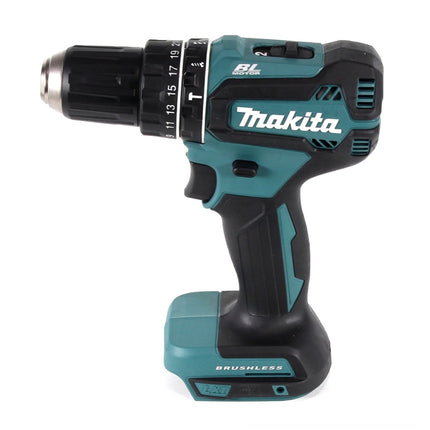 Makita DHP 485 Z Perceuse-visseuse à percussion sans fil 18 V 50 Nm Brushless + Jeu d'embouts 100 pièces - sans batterie, sans chargeur