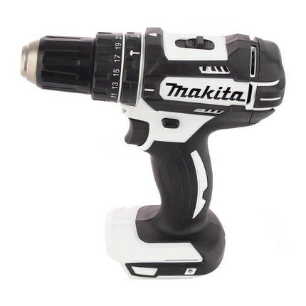 Makita DHP 482 RF1W Perceuse-visseuse à percussion sans fil 18 V 62 Nm + 1x Batterie 3,0 Ah + Chargeur + Jeu d'embouts - 100 pièces