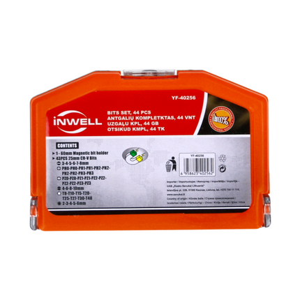 Makita DHP 482 ZW Perceuse-visseuse à percussion sans fil 18 V 62 Nm + Jeu d'embouts de 44 pièces - sans batterie, sans chargeur