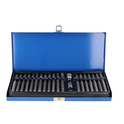 Makita DHP 485 RF1 Perceuse-visseuse à percussion sans fil 18 V 50 Nm Brushless + 1x Batterie 3,0 Ah + Chargeur + Jeu de 40 embouts