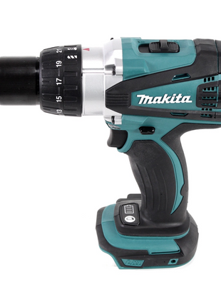 Makita DDF 458 RF1 taladro atornillador inalámbrico 18 V 91 Nm + 1x batería 3,0 Ah + cargador + juego de puntas 44 piezas