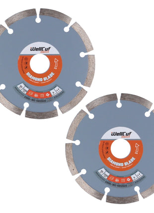 WellCut Diamond Blade Diamant Trennscheibe 125 x 22,23 mm 2 Stk. ( 2x WC-SD12522 ) - Toolbrothers