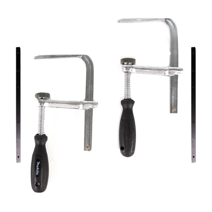 Makita Rail de guidage pour scies 1000mm + 2x Éclisses de liaison de rail de guidage + 2x Serre-joints + Sac, 2pcs. (2x 199140-0)