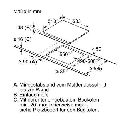 Bosch PKN645B17 Table de cuisson électrique Autarkic 60 cm Série 4 Noir Fonctionnement Touch Select