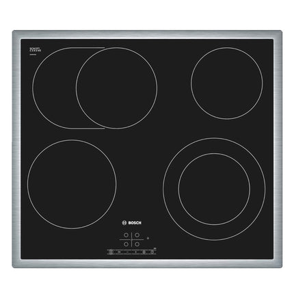 Bosch PKN645B17 Table de cuisson électrique Autarkic 60 cm Série 4 Noir Fonctionnement Touch Select