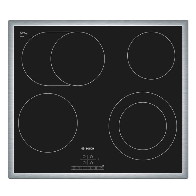 Bosch PKN645B17 Table de cuisson électrique Autarkic 60 cm Série 4 Noir Fonctionnement Touch Select