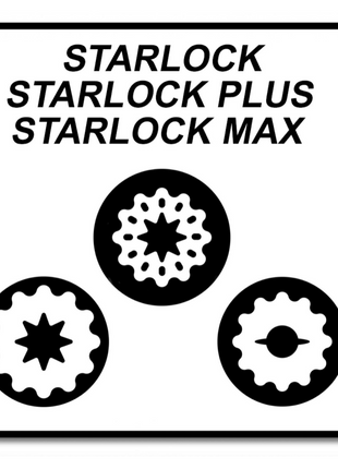 Fein E-Cut Combo Starlock Jeu de lames de scie à bois - 3 pièces. ( 35222967080 )