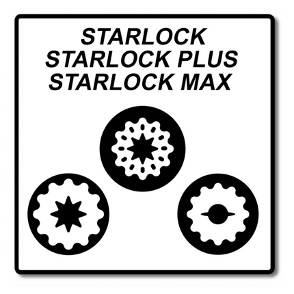 Fein E-Cut Combo Starlock Jeu de lames de scie à bois - 3 pièces. ( 35222967080 )