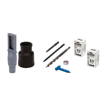 KREG Pocket Hole Jig 720 Gabarit de perçage + Cheville Gabarit de perçage + Foret étagé + Foret + Vis (KPHJ720)