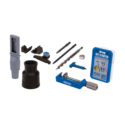 KREG Pocket-Hole Jig 720 PRO Gabarit de perçage + Station de base + Foret étagée + Foret + Vis (KPHJ720PRO)