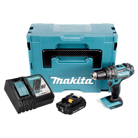 Makita DHP 482 RA1J Akku Schlagbohrschrauber 18 V 62 Nm + 1x Akku 2,0 Ah + Ladegerät + Makpac