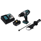 Makita DHP 458 RF1 Perceuse-visseuse à percussion sans fil 18 V 91 Nm + 1x Batterie 3,0 Ah + Chargeur