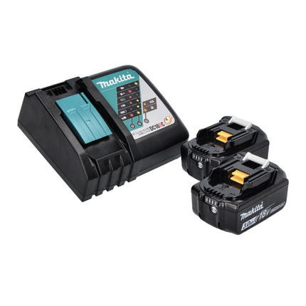 Makita DHP 458 RF Perceuse-visseuse à percussion sans fil 18 V 91 Nm + 2x Batteries 3,0 Ah + Chargeur