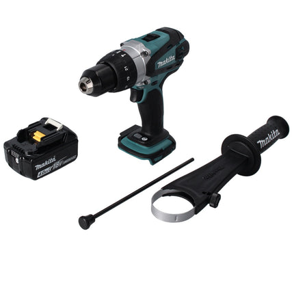 Makita DHP 458 M1 Perceuse-visseuse à percussion sans fil 18 V 91 Nm + 1x batterie 4,0 Ah - sans chargeur