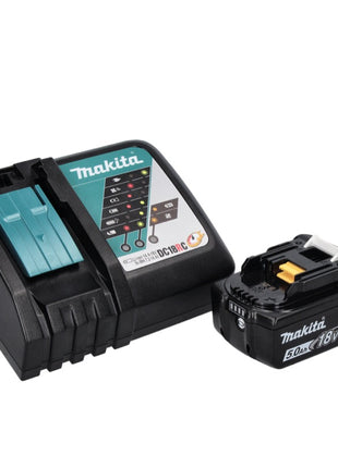 Makita DHP 458 RT1 Perceuse-visseuse à percussion sans fil 18 V 91 Nm + 1x Batterie 5,0 Ah + Chargeur