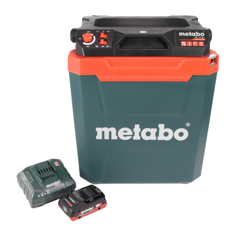 Metabo KB 18 BL Glacière sans fil 18 V avec fonction maintien au chaud 28 l Brushless + 1x batterie 4,0 Ah + chargeur