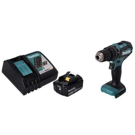 Makita DHP 485 RF1 Akku Schlagbohrschrauber 18 V 50 Nm Brushless + 1x Akku 3,0 Ah + Ladegerät