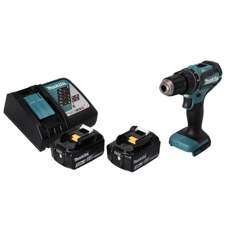 Trapano a percussione a batteria Makita DHP 485 RF 18 V 50 Nm brushless + 2x batteria ricaricabile 3,0 Ah + caricabatterie