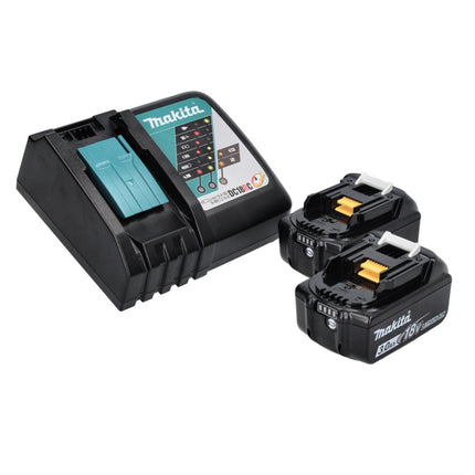 Makita DHP 456 RF Perceuse-visseuse à percussion sans fil 18 V 50 Nm + 2x Batteries 3,0 Ah + Chargeur