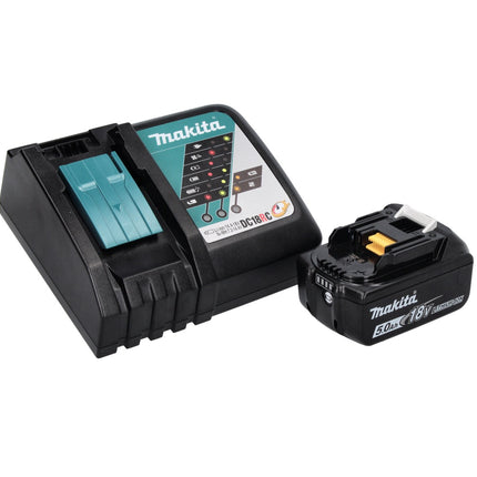 Makita DHP 456 RT1 Perceuse-visseuse à percussion sans fil 18 V 50 Nm + 1x Batterie 5,0 Ah + Chargeur