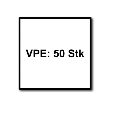 HECO MULTI MONTI plus F Vis d'ancrage 7,5x60mm, Vis à béton, Tête fraisée, T-Drive, Zinguée bleue, A2K, 50 pcs. (48511)