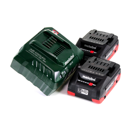 Metabo SB 18 LT BL Perceuse à percussion sans fil 75 Nm 18 V Brushless + 2x Batteries 4,0 Ah + Chargeur  + Coffret MetaBOX