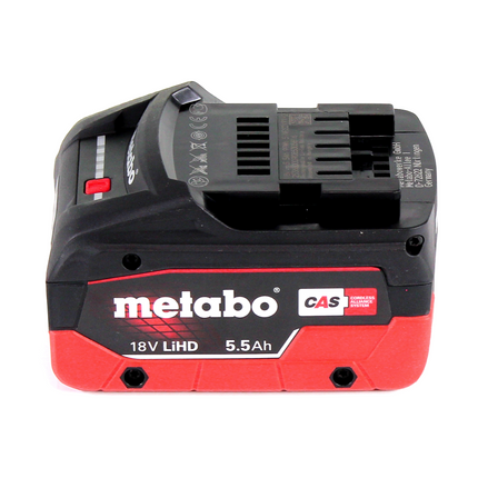 Metabo SB 18 LT BL Perceuse-visseuse à percussion sans fil 75 Nm 18 V Brushless + 1x Batterie 5,5 Ah + Coffret MetaBOX - sans chargeur