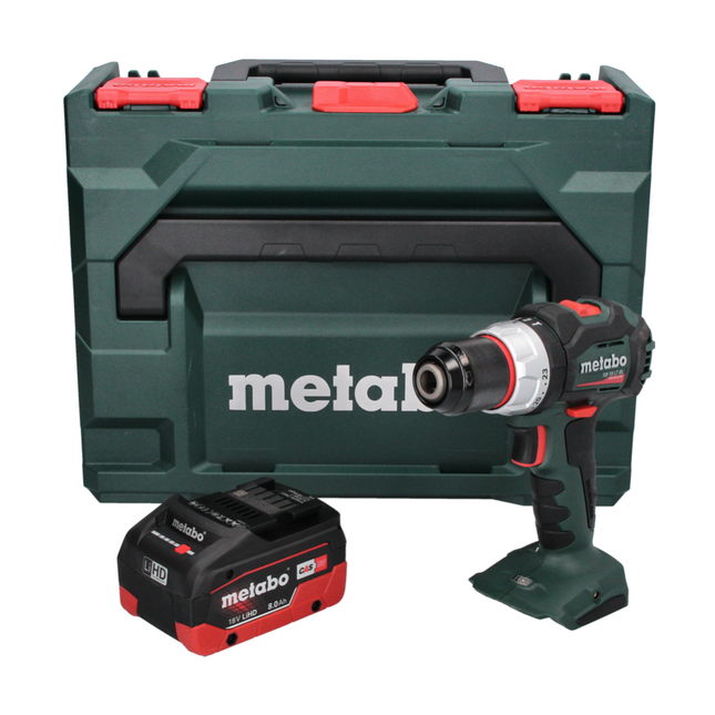 Metabo SB 18 LT BL Perceuse à percussion sans fil 75 Nm 18V Brushless + 1x Batterie 8,0 Ah + Coffret metaBOX - sans chargeur