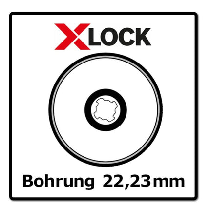 Bosch Expert for Metal Disque abrasif - X-LOCK, 125 x 22,23 mm, 10 pcs. (10x 2608619259)