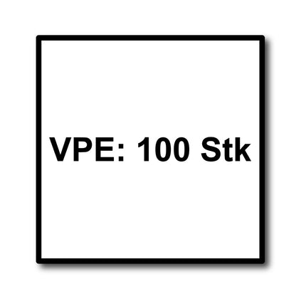 HECO MULTI MONTI plus F Vis d'ancrage, 7,5 x 120mm, Vis à béton, Tête fraisée, T-Drive, Zingué bleu, A2K, 100 pcs. (2x 48519)