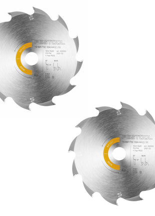 Festool 2x Kreissägeblatt Wood Rip Cut HW 160 x 1,8 x 20 mm PW12 ( 2x 205550 ) für Tauchsägen TS 55 F, TSC 55 K & Handkreissägen HK 55, HKC 55 - Toolbrothers
