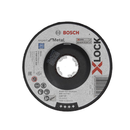 Bosch Expert for Metal Disque abrasif X-LOCK, 125 x 22,23 mm, 20 pcs. (20x 2608619259)