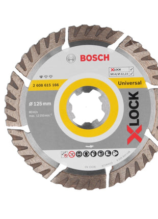 Bosch Expert X-LOCK Diamanttrennscheibe Standard for Universal 125 x 22,23 mm 2 Stk. ( 2x 2608615166 ) - Toolbrothers