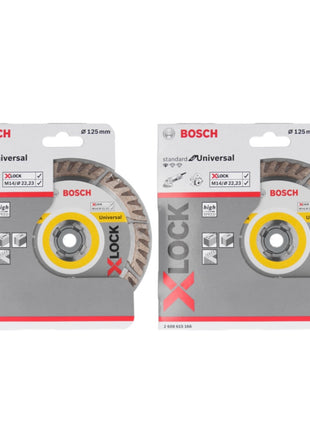 Bosch Expert X-LOCK Diamanttrennscheibe Standard for Universal 125 x 22,23 mm 2 Stk. ( 2x 2608615166 ) - Toolbrothers