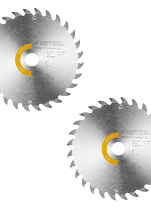 Festool Kreissägeblatt Wood Universal HW 160 x 1,8 x 20 W28 2 Stk. ( 2x 205551 ) für Tauchsägen TS 55 F, TSC 55 K & Handkreissägen HK 55, HKC 55 - Toolbrothers