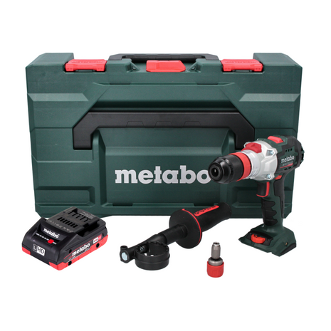 Metabo SB 18 LTX BL QI taladro percutor inalámbrico 18 V 130 Nm sin escobillas + 1x batería 4,0 Ah + metaBOX - sin cargador