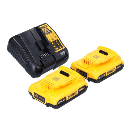 DeWalt DCD 778 D2T Perceuse-Visseuse à percussion 18 V 65 Nm sans balai + 2x Batteries 2.0 Ah + Chargeur + Coffret TSTAK