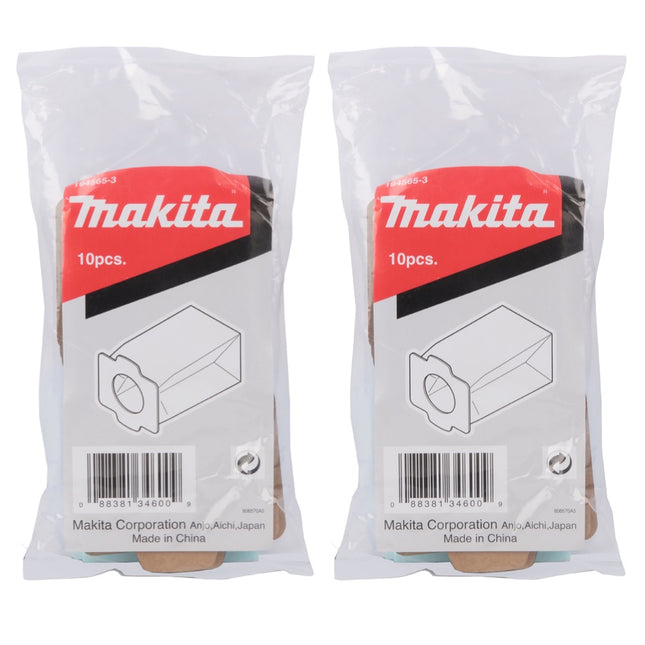 Filtres en papier Makita 20 pièces (2x 194565-3) pour aspirateur DCL 182 / 4076D / CL121D