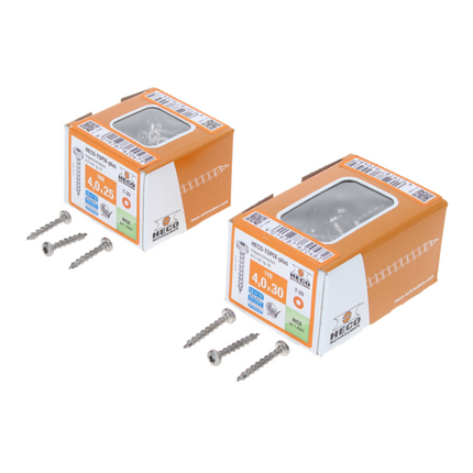 HECO set Clipper - 100 pièces (2x 62052) fixation invisible pour revêtements de terrasse sans rainure