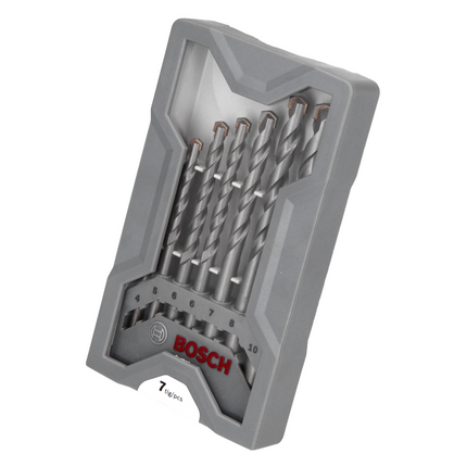 Bosch CYL-3 Jeu de forets à arbre rond - 7 pièces (2607017082) Certifié PGM Ø 4 / 5 / 6 / 7 / 8 / 10