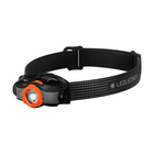 Ledlenser MH5 LED Lampe frontale 400 lm IPX4 Noir / Orange ( 502143 ) + 1x Batterie + Câble de charge